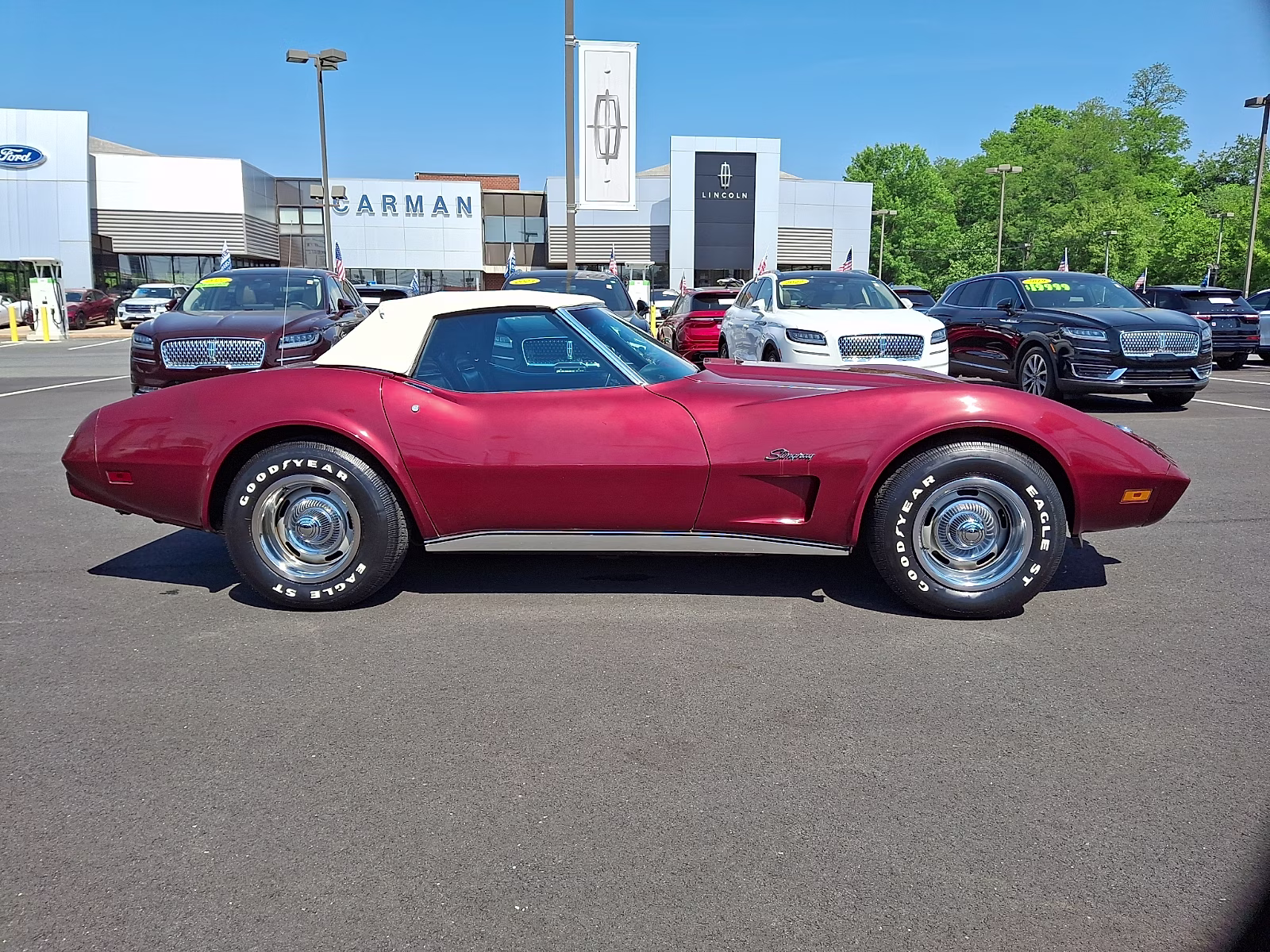 1975 Dk. Red Chevrolet Corvette