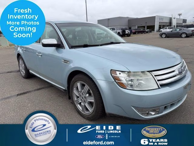 2008 Light Ice Blue Clearcoat Metallic Ford Taurus Limited FWD Sedan