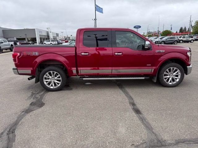 2015 Ruby Red Metallic Tinted Clearcoat Ford F-150 Lariat 4X4 Truck