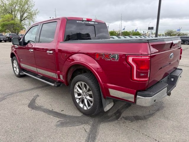 2015 Ruby Red Metallic Tinted Clearcoat Ford F-150 Lariat 4X4 Truck