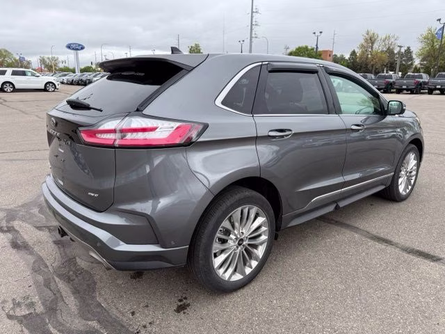 2024 Carbonized Gray Metallic Ford Edge Titanium AWD SUV