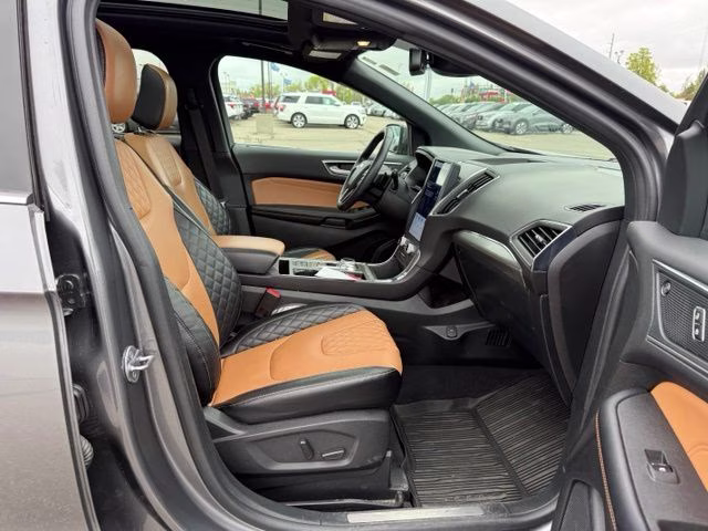 2024 Carbonized Gray Metallic Ford Edge Titanium AWD SUV