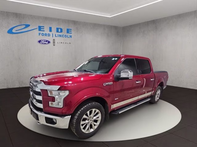 2015 Ruby Red Metallic Tinted Clearcoat Ford F-150 Lariat 4X4 Truck