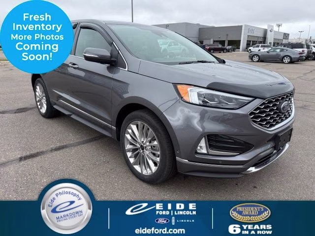 2024 Carbonized Gray Metallic Ford Edge Titanium AWD SUV