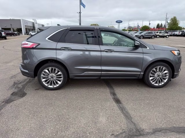2024 Carbonized Gray Metallic Ford Edge Titanium AWD SUV