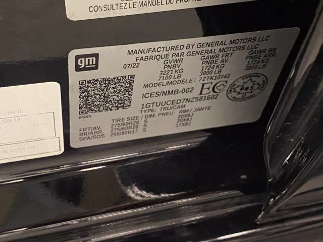 2022 Onyx Black GMC Sierra 1500 Elevation 4X4 Truck