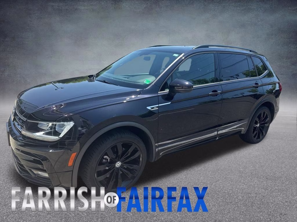 2021 Deep Black Volkswagen Tiguan 2.0T SE R-Line Black FWD SUV