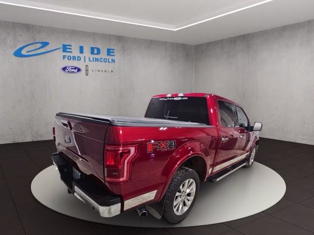 2015 Ruby Red Metallic Tinted Clearcoat Ford F-150 Lariat 4X4 Truck