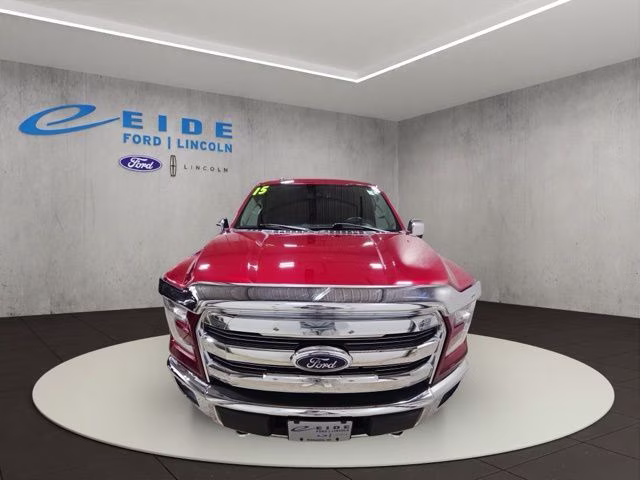 2015 Ruby Red Metallic Tinted Clearcoat Ford F-150 Lariat 4X4 Truck