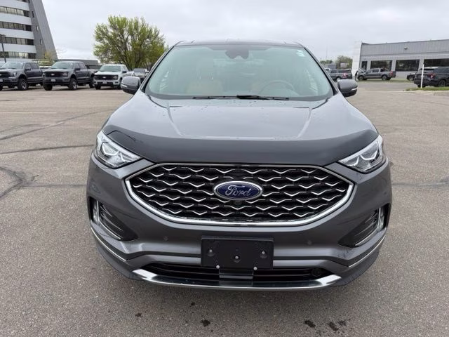 2024 Carbonized Gray Metallic Ford Edge Titanium AWD SUV