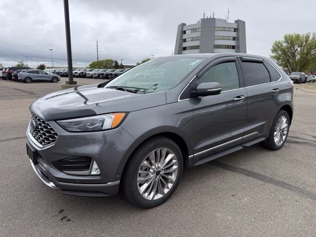 2024 Carbonized Gray Metallic Ford Edge Titanium AWD SUV
