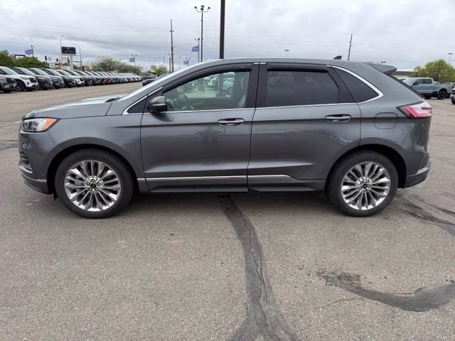 2024 Carbonized Gray Metallic Ford Edge Titanium AWD SUV