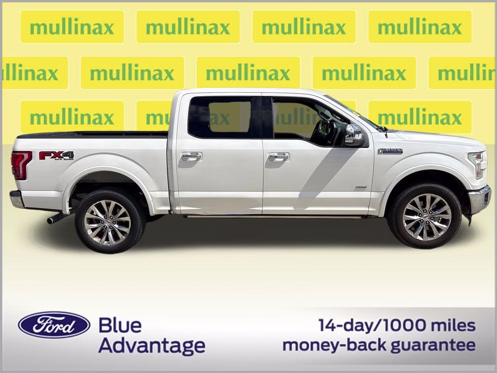 2017 White Platinum Clearcoat Metallic Ford F-150 Lariat 4X4 Truck