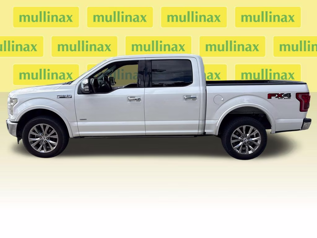 2017 White Platinum Clearcoat Metallic Ford F-150 Lariat 4X4 Truck