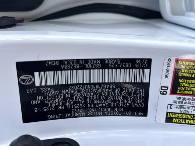 2022 Lexus ES FWD Sedan