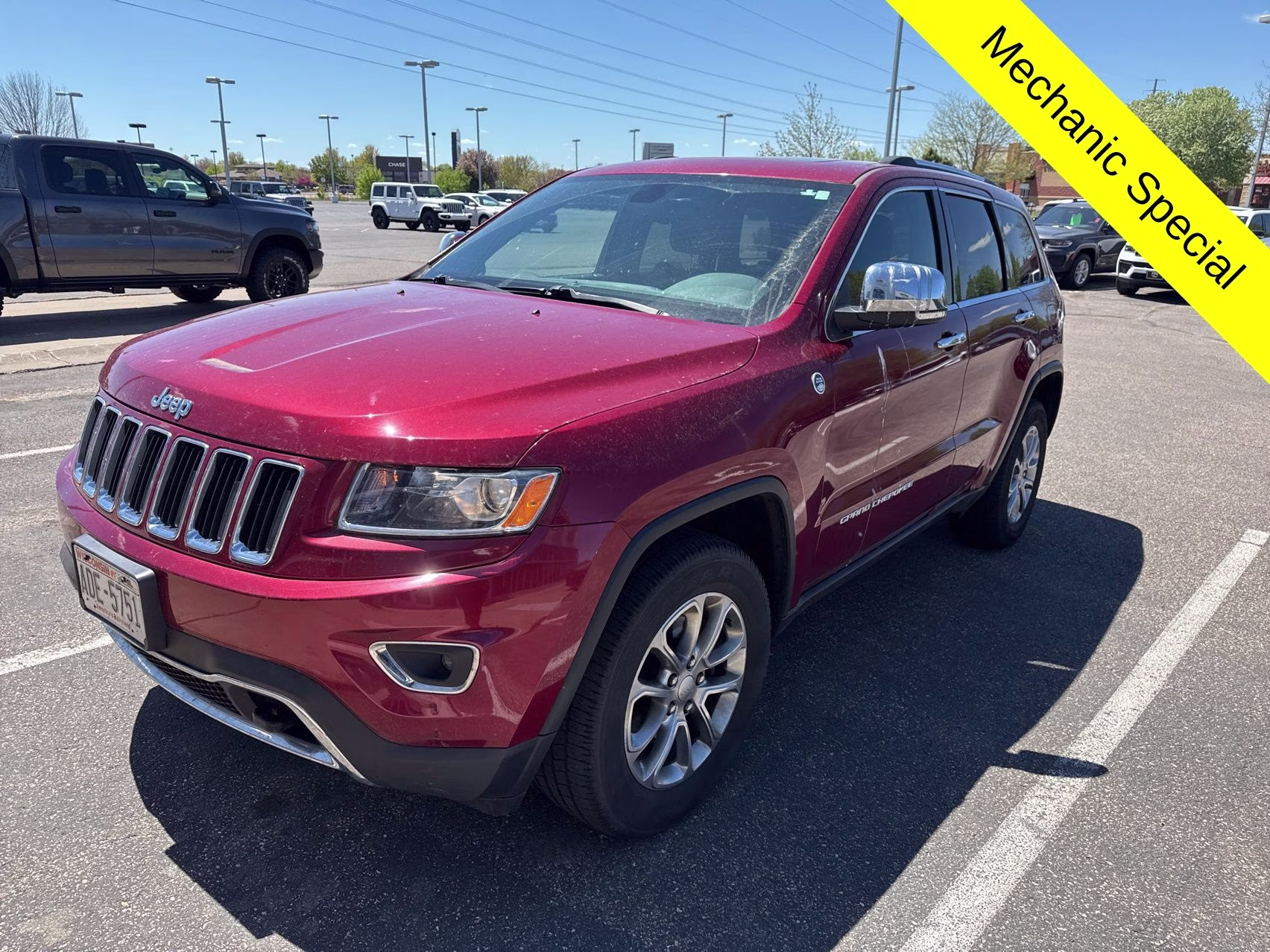 2015 Deep Cherry Red Crystal Pearlcoat Jeep Grand Cherokee Limited 4X4 SUV