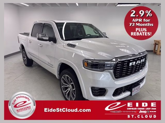 2026 Ivory White Tri-Coat Pearlcoat Ram 1500 Tungsten 4X4 Truck