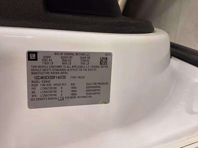 2013 Summit White Chevrolet Silverado 3500HD LT 4X4 Truck