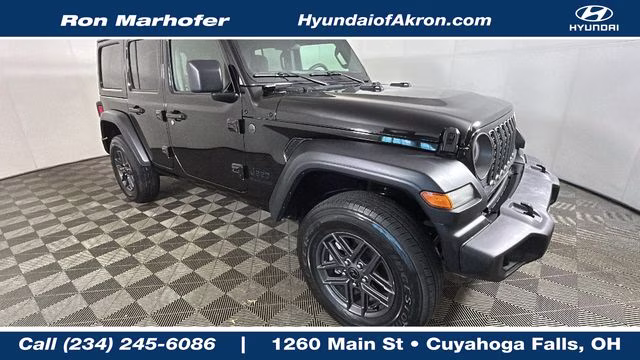 2025 Black Clearcoat Jeep Wrangler Sport S 4X4 SUV