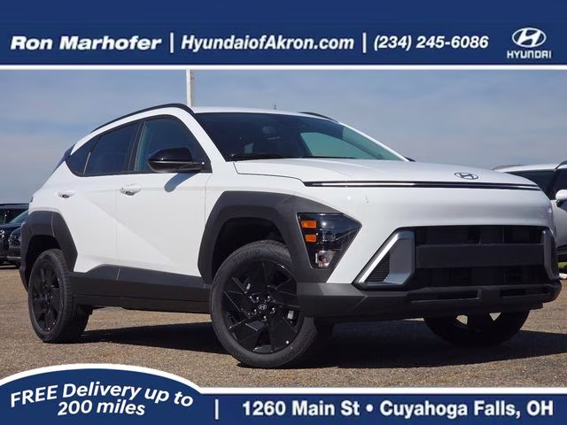 2026 Atlas White Hyundai Kona SEL Sport AWD SUV