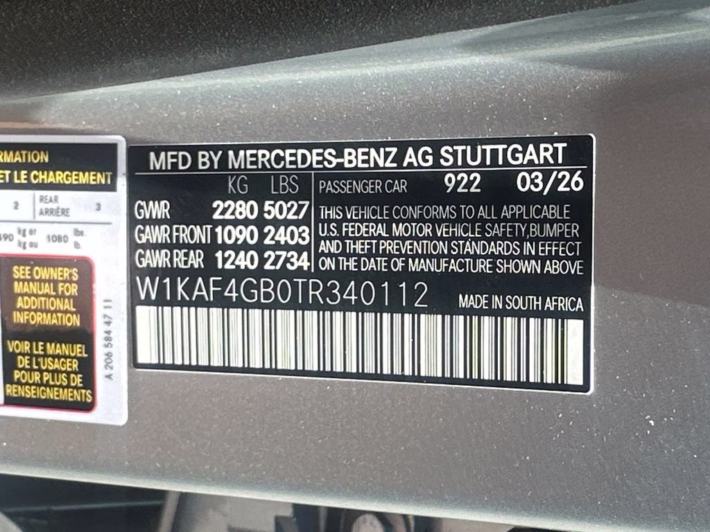 2026 Cirrus Mercedes-Benz C-Class C 300 RWD Sedan