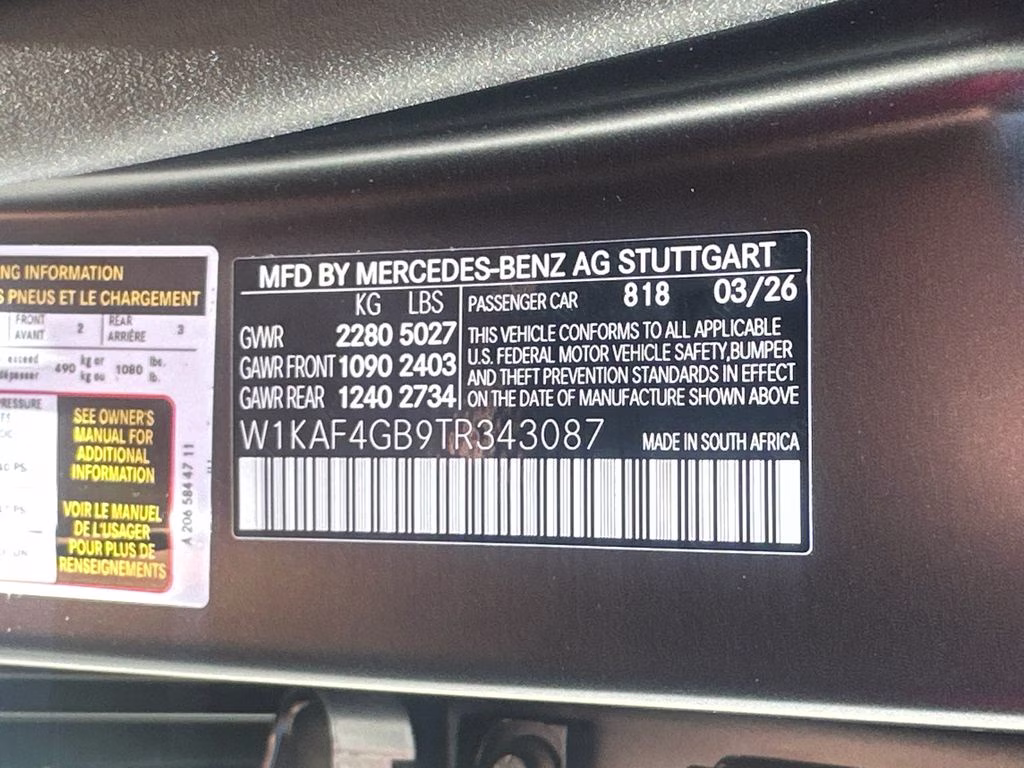 2026 Grey Mercedes-Benz C-Class C 300 RWD Sedan