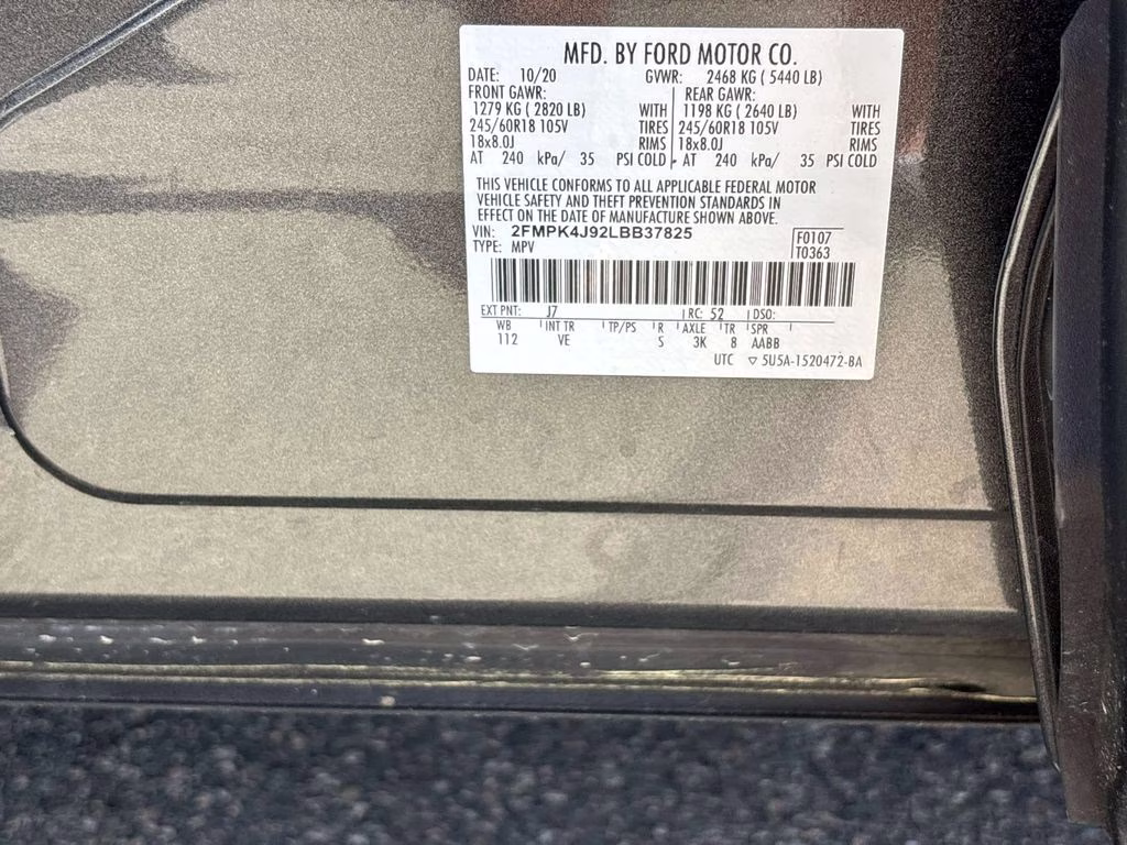 2020 Magnetic Ford Edge SEL AWD SUV