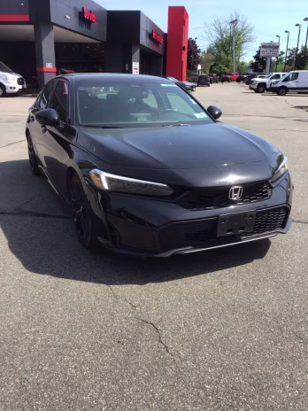 2025 Black Honda Civic Sport FWD Sedan