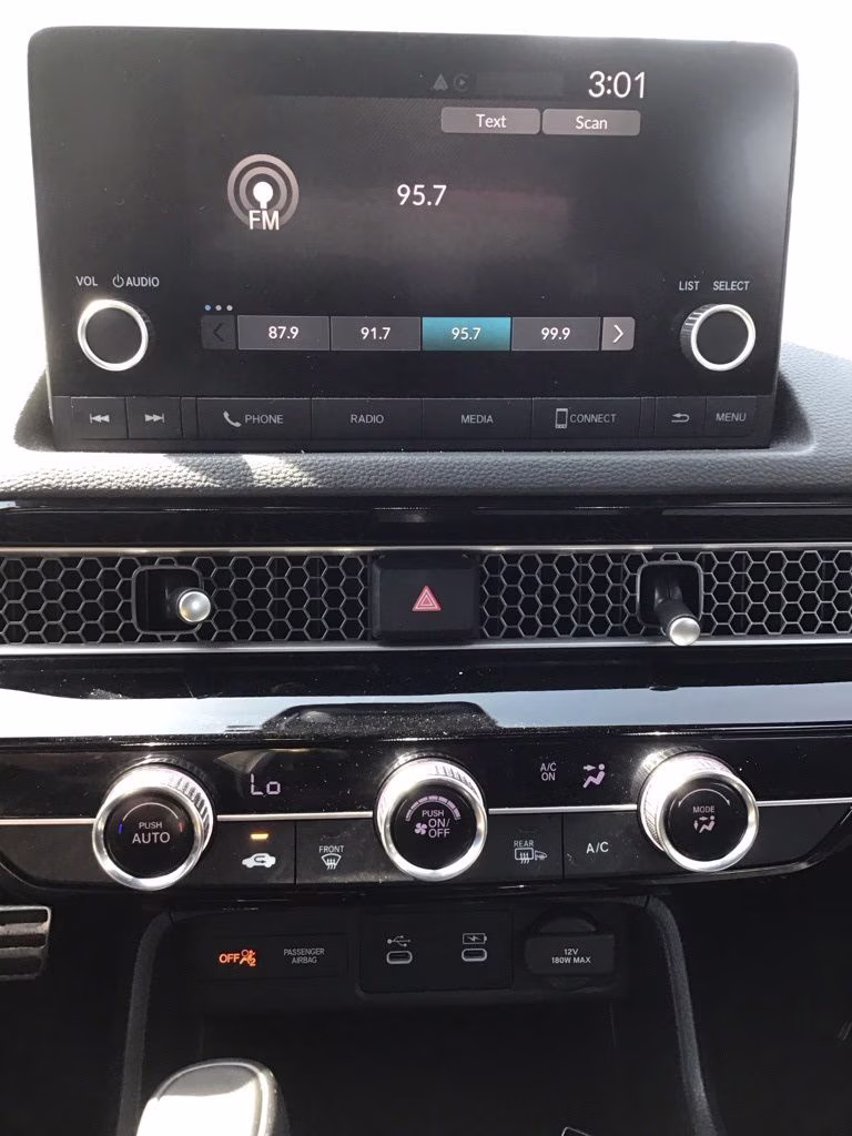 2025 Black Honda Civic Sport FWD Sedan