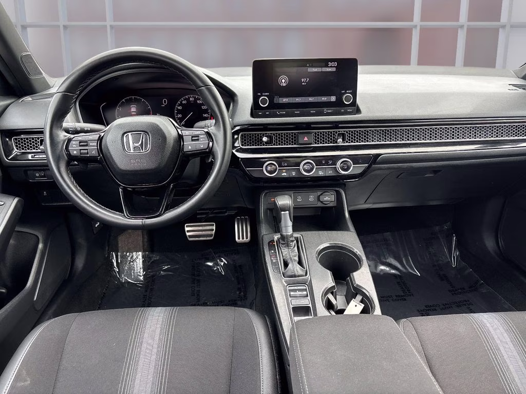2025 Black Honda Civic Sport FWD Sedan