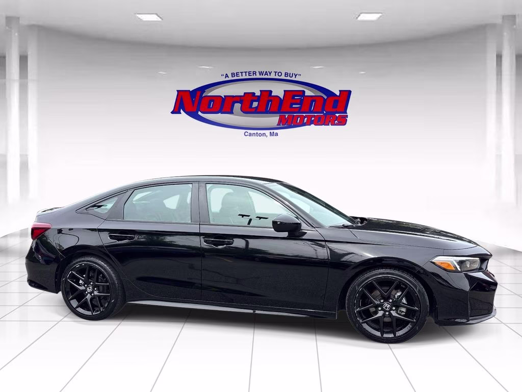2025 Black Honda Civic Sport FWD Sedan