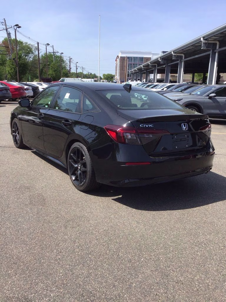 2025 Black Honda Civic Sport FWD Sedan