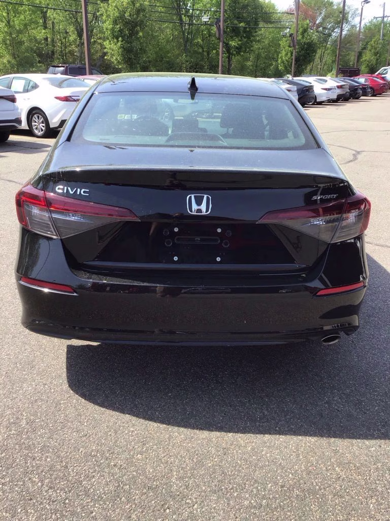 2025 Black Honda Civic Sport FWD Sedan