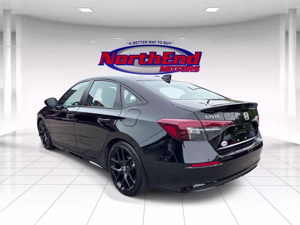 2025 Black Honda Civic Sport FWD Sedan