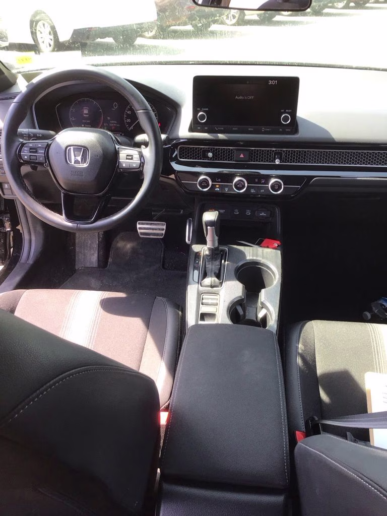 2025 Black Honda Civic Sport FWD Sedan