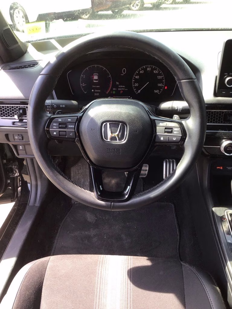 2025 Black Honda Civic Sport FWD Sedan
