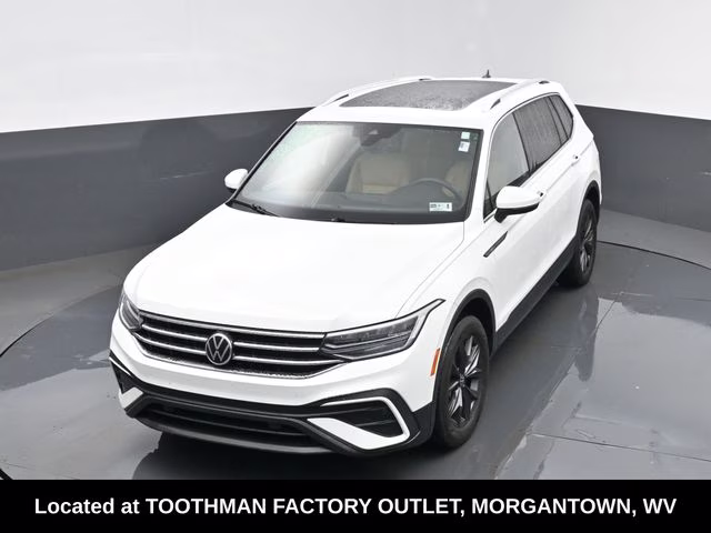 2022 White Volkswagen Tiguan 2.0T SE AWD SUV