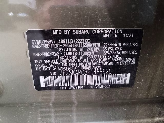 2023 Autumn Green Metallic Subaru Forester Limited AWD SUV