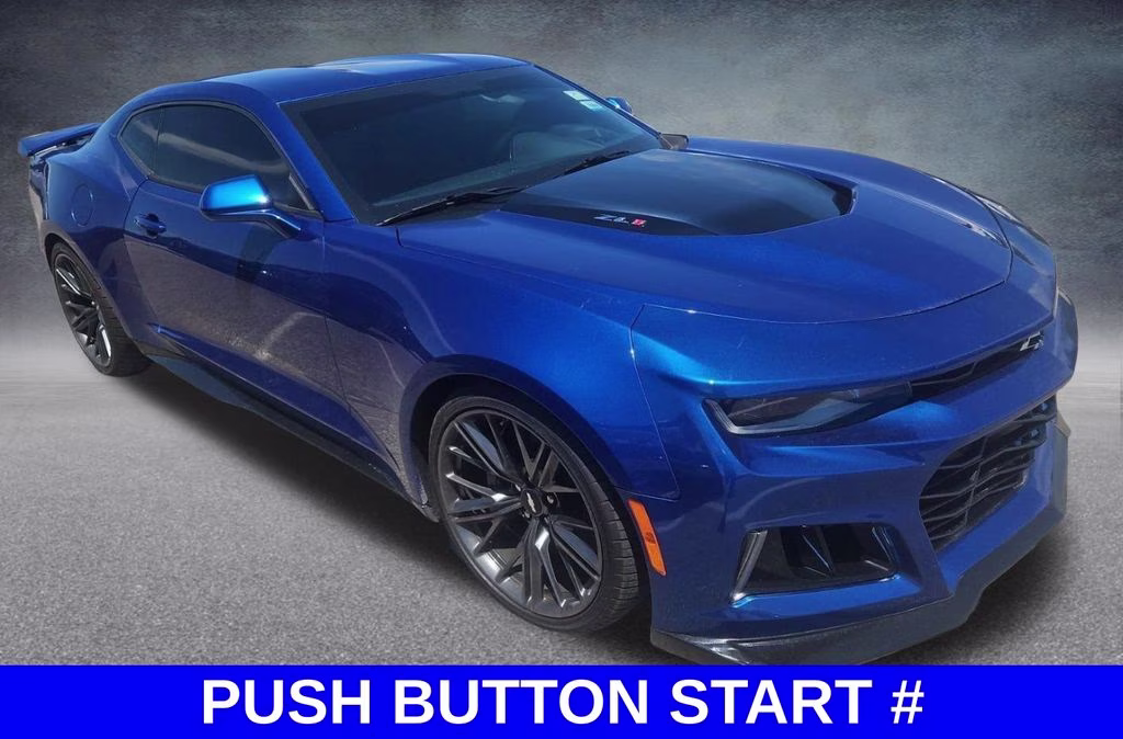 2018 Hyper Blue Metallic Chevrolet Camaro ZL1 RWD Coupe