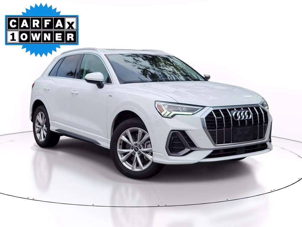 2024 White Audi Q3 S line Premium AWD SUV