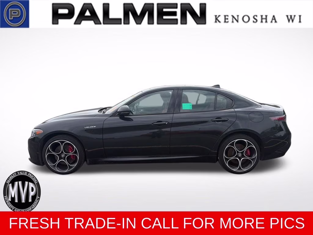 2024 Vulcano Black Metallic Alfa Romeo Giulia Veloce AWD Sedan