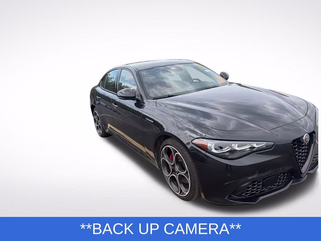 2024 Vulcano Black Metallic Alfa Romeo Giulia Veloce AWD Sedan