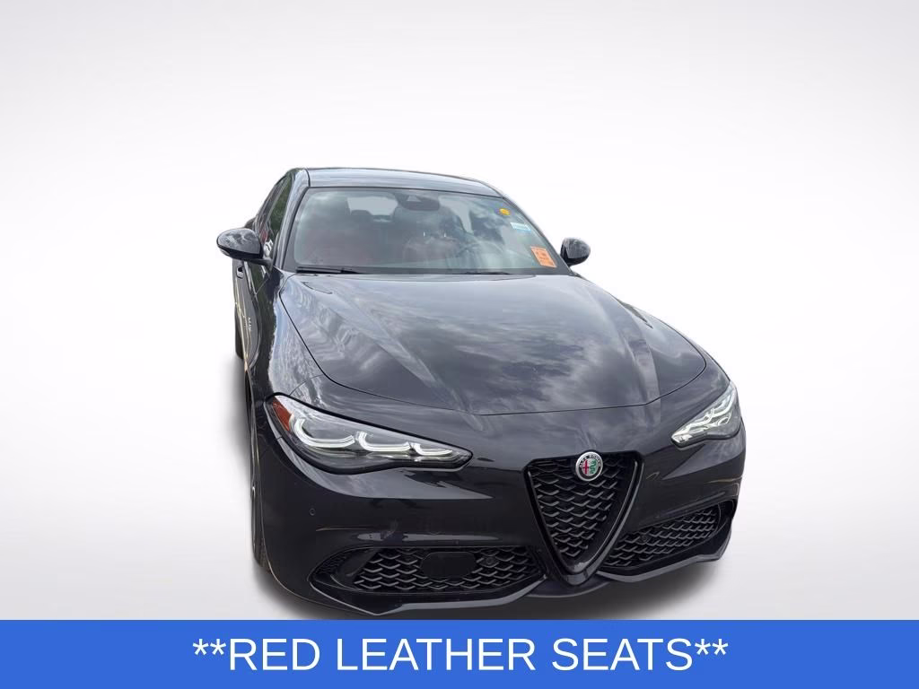 2024 Vulcano Black Metallic Alfa Romeo Giulia Veloce AWD Sedan
