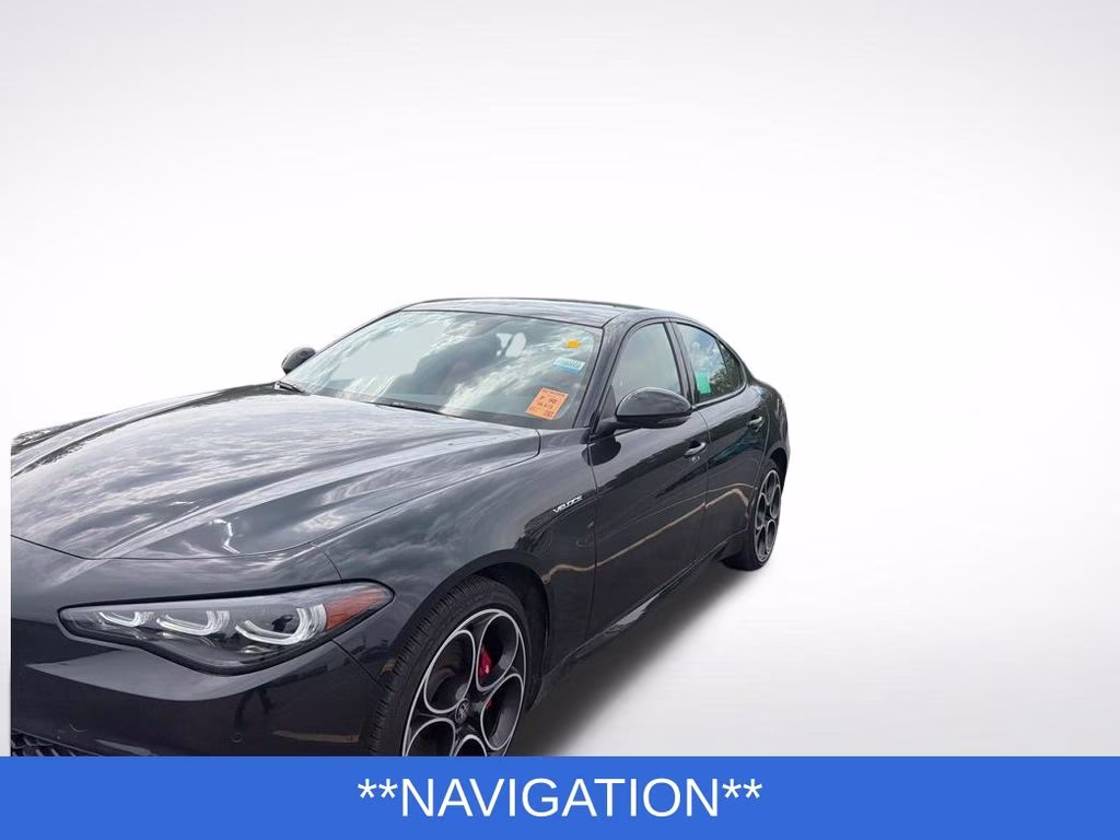 2024 Vulcano Black Metallic Alfa Romeo Giulia Veloce AWD Sedan