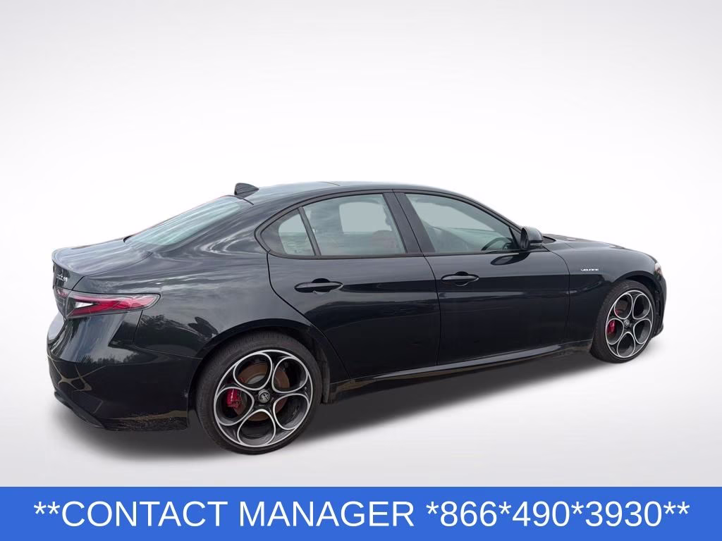 2024 Vulcano Black Metallic Alfa Romeo Giulia Veloce AWD Sedan