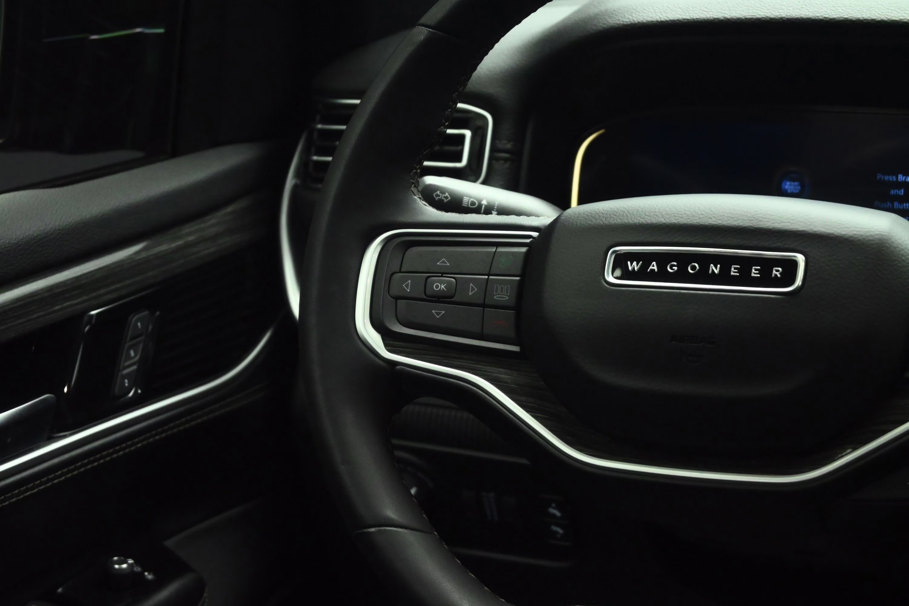 2022 Diamond Black Crystal Pearlcoat Jeep Wagoneer Series II 4X4 SUV