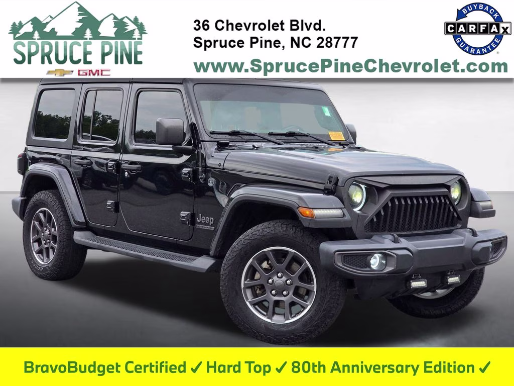2021 Black Clearcoat Jeep Wrangler Unlimited Sport S 4X4 SUV