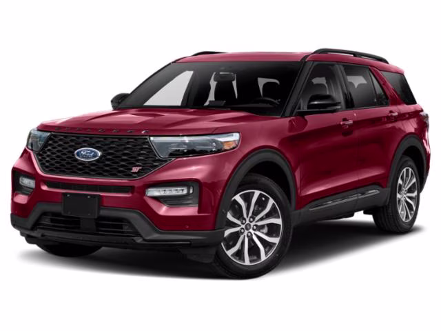2022 Red Metallic Ford Explorer ST RWD SUV