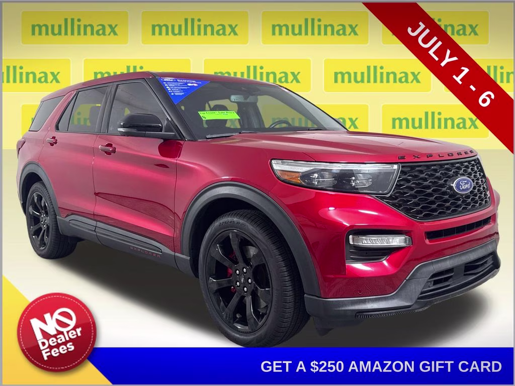 2022 Rapid Red Metallic Tinted Clearcoat Ford Explorer ST RWD SUV