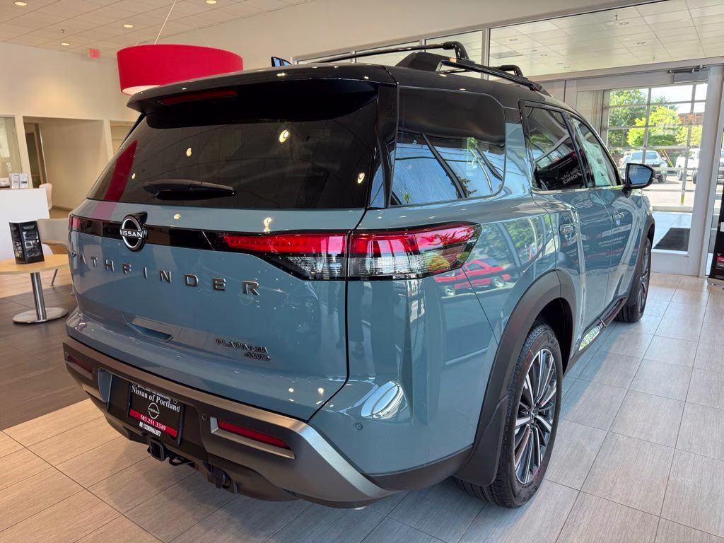 2026 Baltic Teal/Super Black Nissan Pathfinder Platinum 4X4 SUV